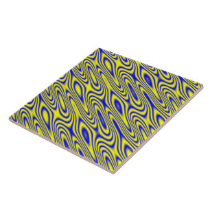 Azulejo Lapis Lasuli Swirlies Tile