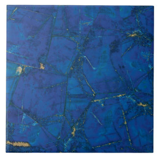 Azulejo Lapis Lazuli Marble Gemstone Impresión Cerámica Ti