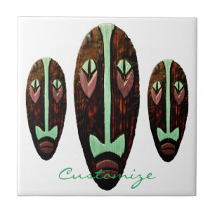 Azulejo Larga máscara tiki Thunder_Cove