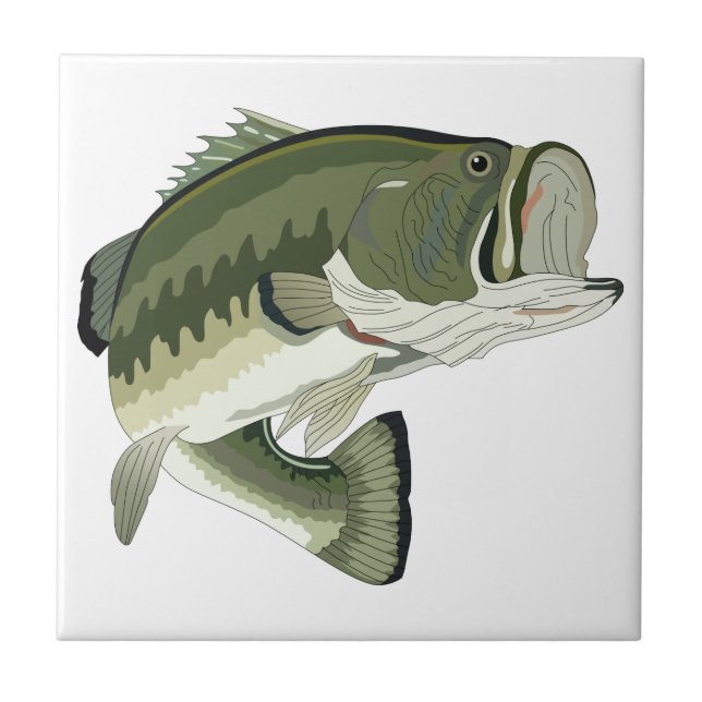 AZULEJO LARGEMOUTH BASS (Frente)