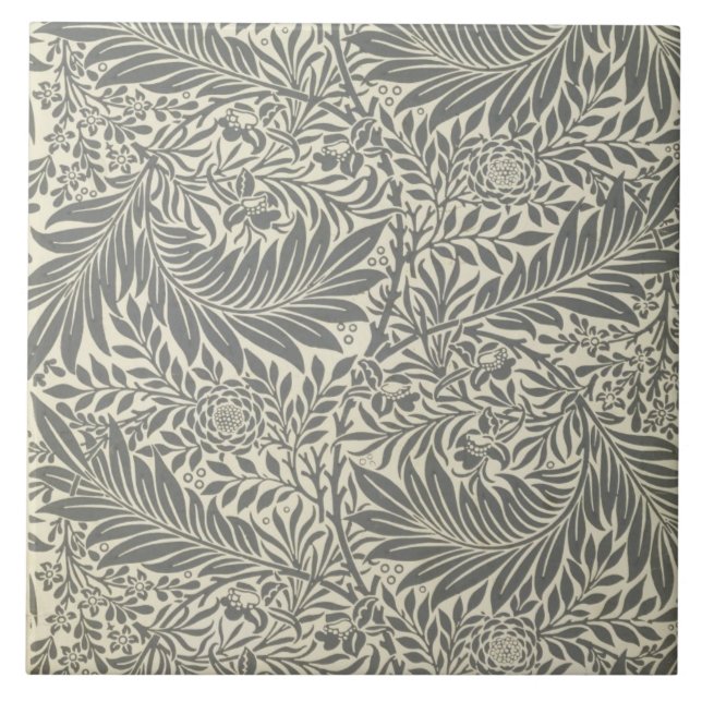 Azulejo Larkspur, diseño del papel pintado, 1872 (Frente)