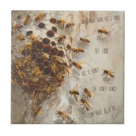 Azulejo Las abejas de miel de abeja |