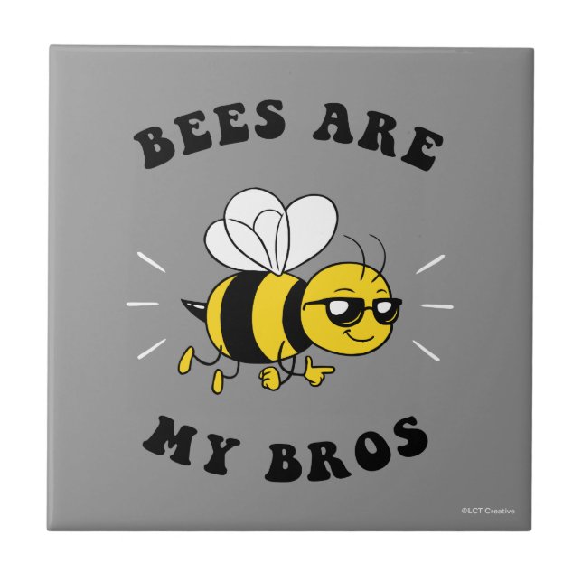 Azulejo Las abejas son mis hermanos (Frente)
