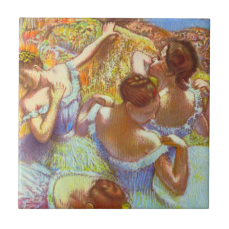 Azulejo Las bailarinas azules de Edgar Degas