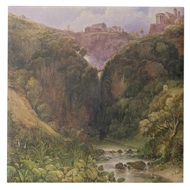 Azulejo Las caídas de Tivoli (Frente)