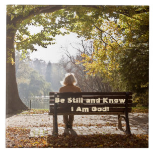 Azulejo Las escrituras permanezcan y sepan que soy Dios mo