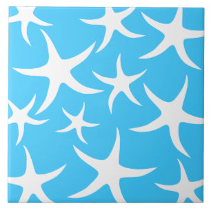 Azulejo Las estrellas de mar modelan, las azules turquesas