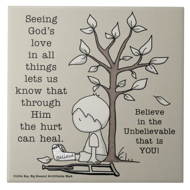 Azulejo Las heridas pueden curarse (Frente)