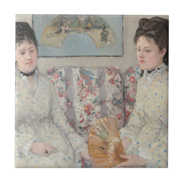 Azulejo Las hermanas (de Berthe Morisot) (Frente)