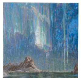 Azulejo Las luces del norte de Noruega (Aurora)