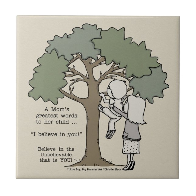 Azulejo Las palabras más grandes de mamá (Frente)