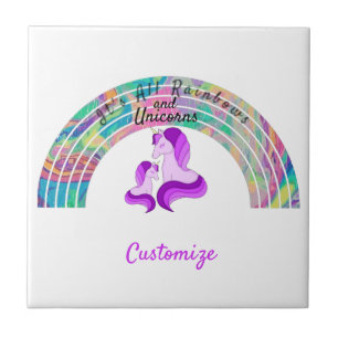 Azulejo Las praderas psicodélicas y los unicornios Thunde