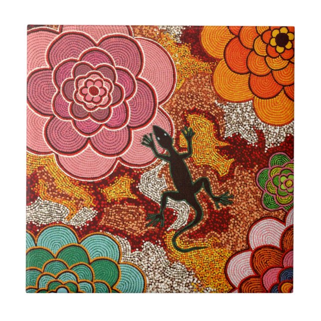 Azulejo Las rosas del desierto (Frente)