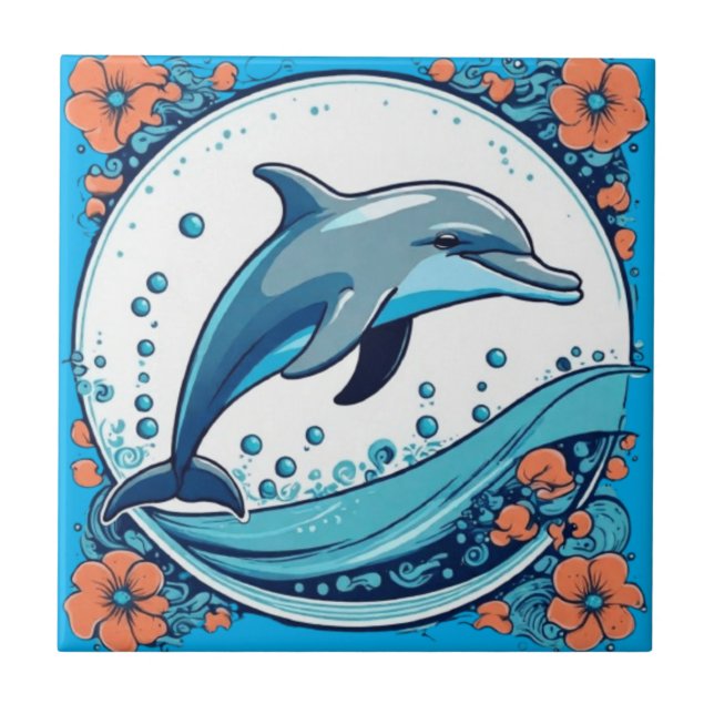 Azulejo Las setas cortas dejan el diseño del núcleo de la  (Frente)