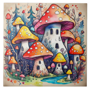 Azulejo Las setas cortas dejan el diseño del núcleo de la 