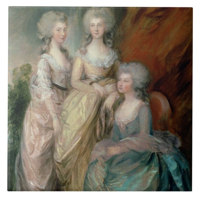 Azulejo Las tres más viejas hijas de George III: Princesa (Frente)