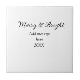 Azulejo Las vacaciones de los Navidades más brillantes aña