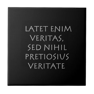 Azulejo Latet enim veritas sed nihil pretiosius veritate