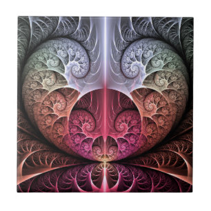 Azulejo Latido, Arte fractal de fantasía surreal abstracta