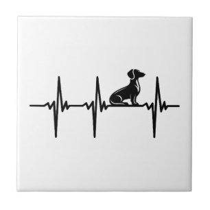 Azulejo Latido para perros dachshund leales
