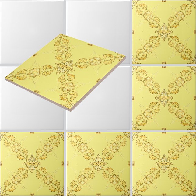 Azulejo Lattice Design of Geometric & Foliate Medallions (Subido por el creador)