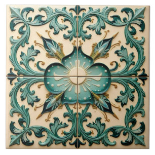 Azulejo Laurel Verde azulado de Victoria