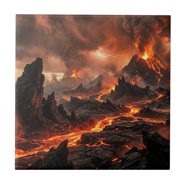 Azulejo Lava Volcánica (Frente)