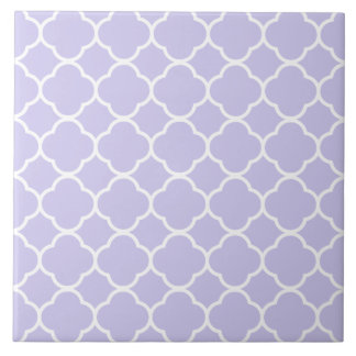 Azulejo Lavanda de patrón de cuatrefoil