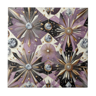 Azulejo Lavanda Diamante Moderno de Medianos del Siglo