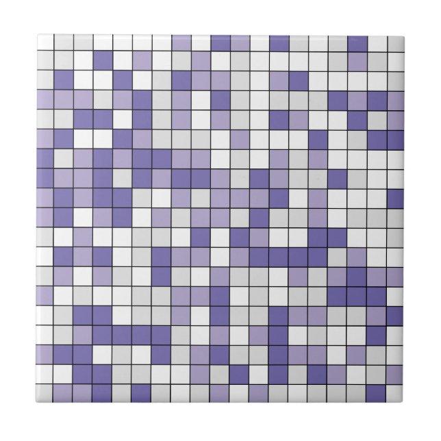 Azulejo Lavanda Periwinkle Moderna Tile Cerámico Geométric (Frente)