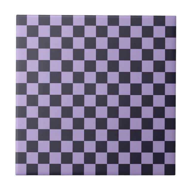 Azulejo Lavender haze checkerboard pattern (Frente)