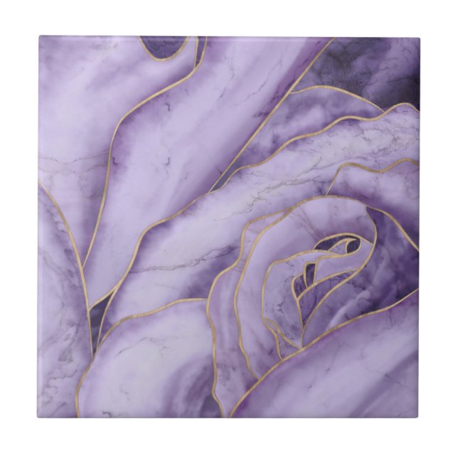 Azulejo Lavender Marble Rose (Frente)