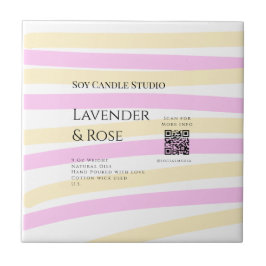 Azulejo Lavender rosa soja negocios de velas añadir código
