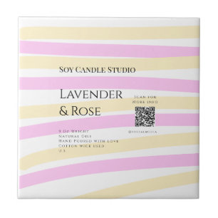 Azulejo Lavender rosa soja negocios de velas añadir código