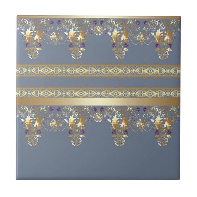 Azulejo Lazo dorado (Frente)