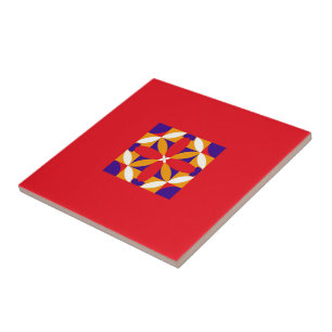 Azulejo Lazos Rojo