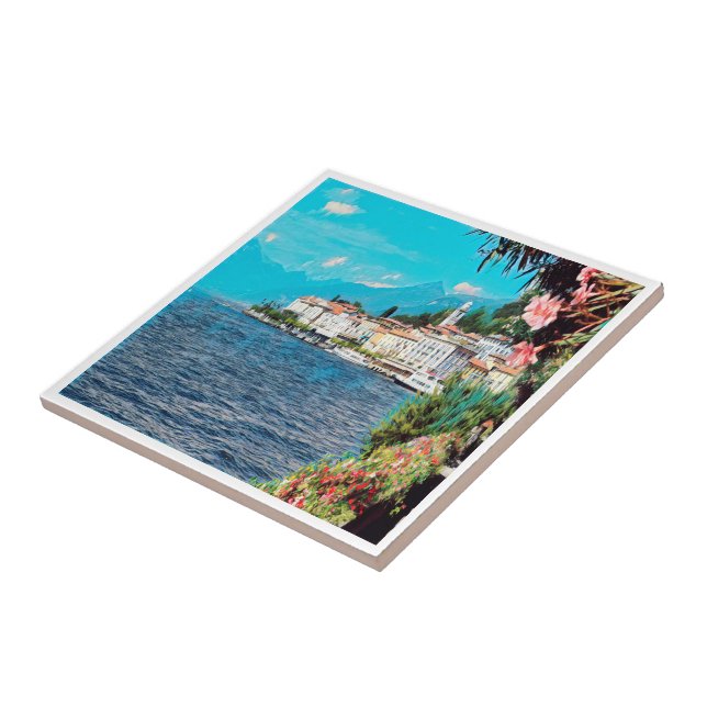 Azulejo ldp BELLAGIO - Lago Como - (Lado)