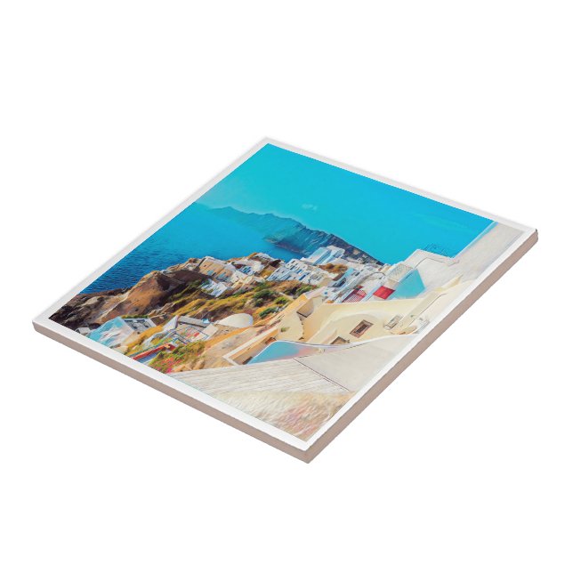 Azulejo ldp SANTORINI - panorama - (Lado)