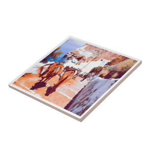 Azulejo ldp SANTORINI - Pista de burro - Fira -
