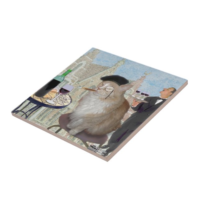 Azulejo Le Cat du Cafe (Lado)