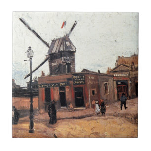 Azulejo Le Moulin de la Galette de Vincent van Gogh