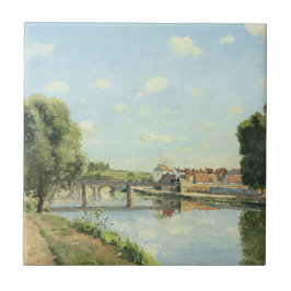 Azulejo Le Pont Du Chemin De Fer Camille Pissarro