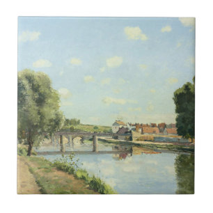 Azulejo Le Pont Du Chemin De Fer Camille Pissarro