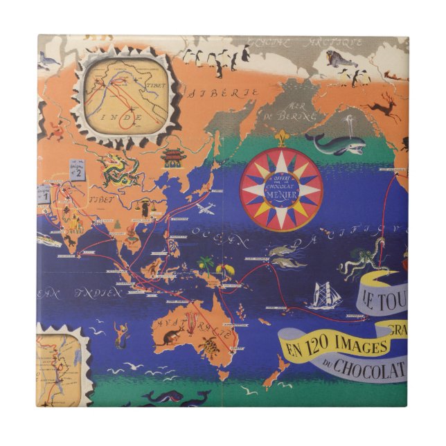 Azulejo Le Tour du Monde (Frente)