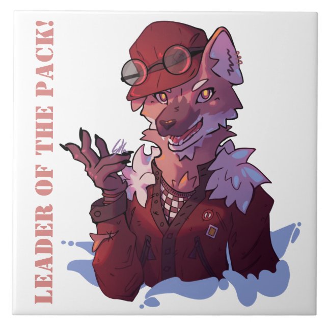 Azulejo Leader wolf (Frente)