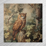 Azulejo Lechuza majestuosa en un bosque<br><div class="desc">Lechuza majestuosa en un arte de vida silvestre</div>