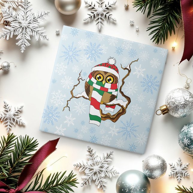 Azulejo Lechuza Snowflake navidades (Subido por el creador)