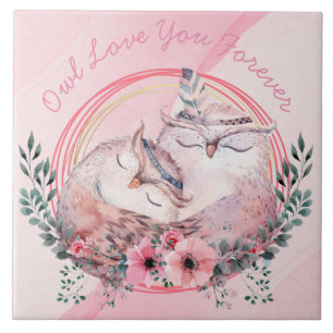 Azulejo Lechuzas Cutas