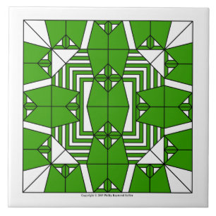 Azulejo Lechuzas verdes