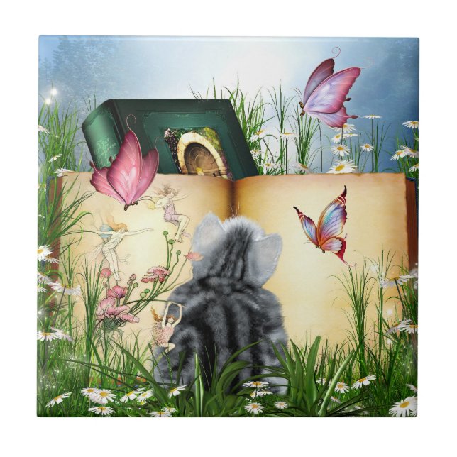 Azulejo Lectura del verano (Frente)